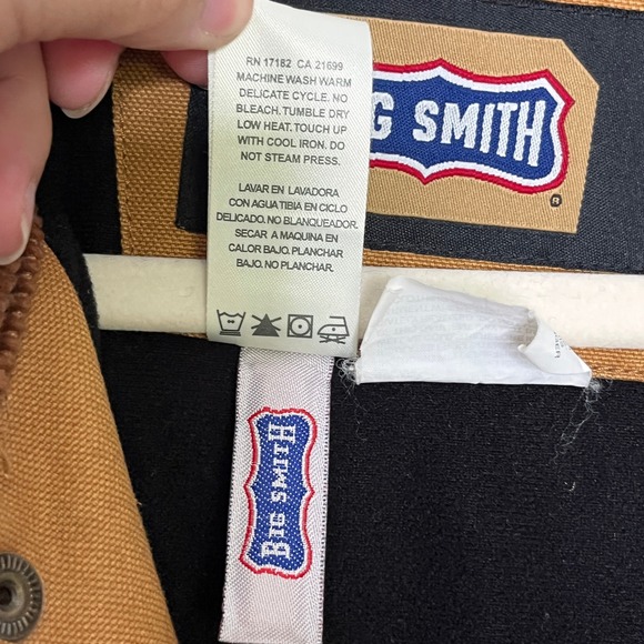 Big Smith Mens 2X Workwear Jacket Brown Chore Coat Corduroy Collar ThInsulated - Picture 11 of 16